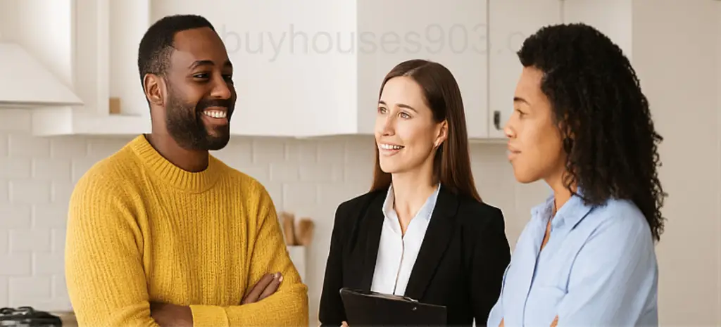 Realtor in East Texas helping homeowner sell
